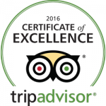 Trip Advisor - 2016 Certificate of Excellence